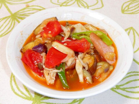 スタミナ満点❤ピーマン入り夏野菜スープ